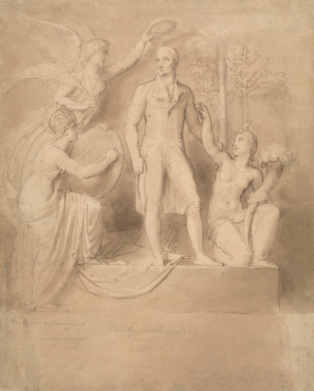 Een studie voor het Wellington Monument door Thomas Stothard