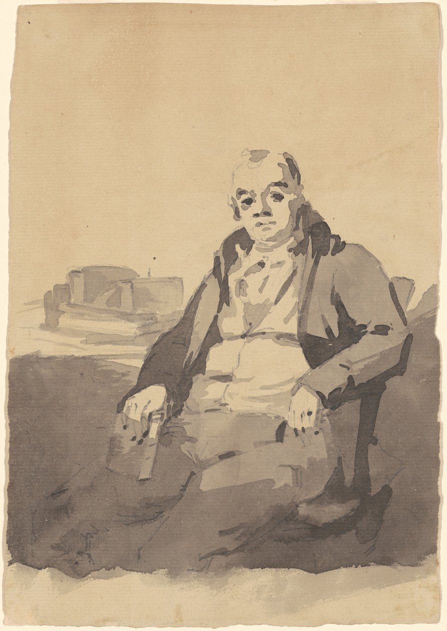 Man die een Boek Vasthoudt door Thomas Sully