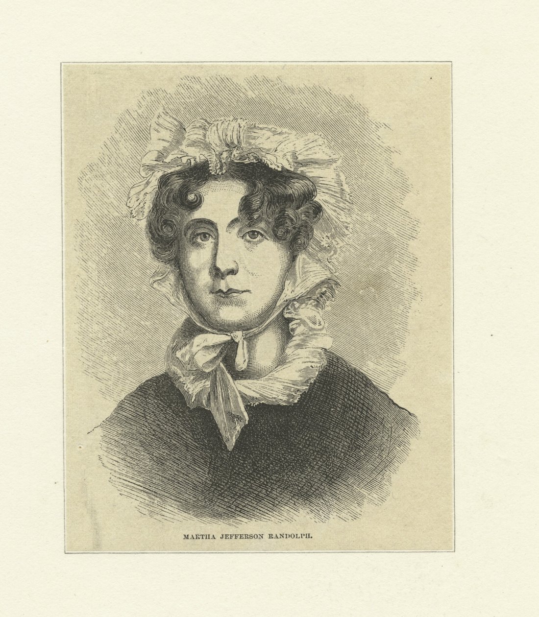Martha Jefferson Randolph door Thomas Sully