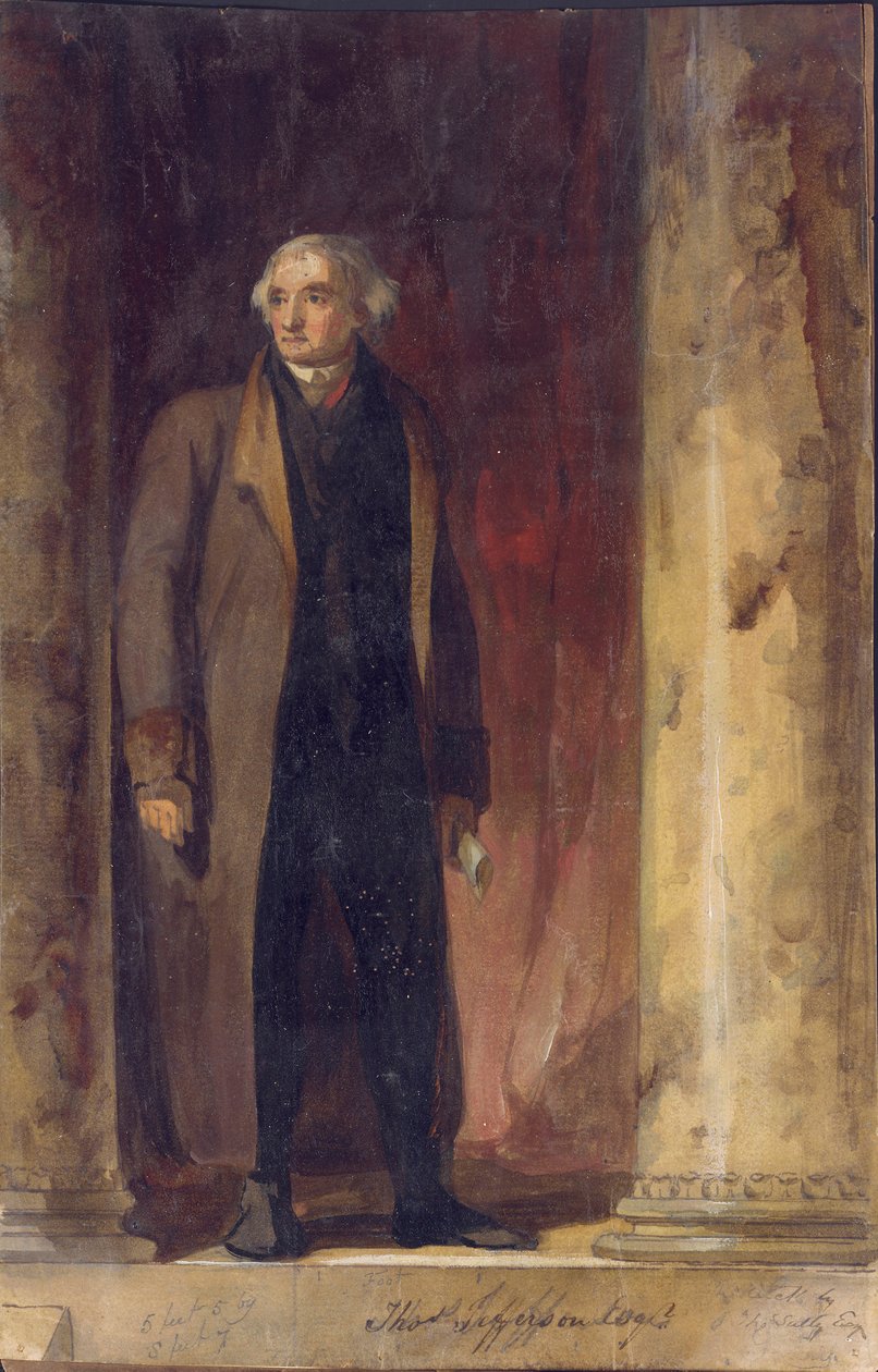 Portret van Thomas Jefferson door Thomas Sully