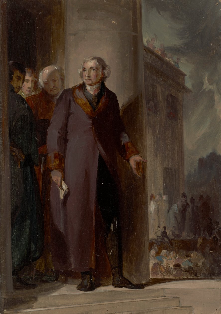 Thomas Jefferson (1743-1826), LL.D. 1786 door Thomas Sully