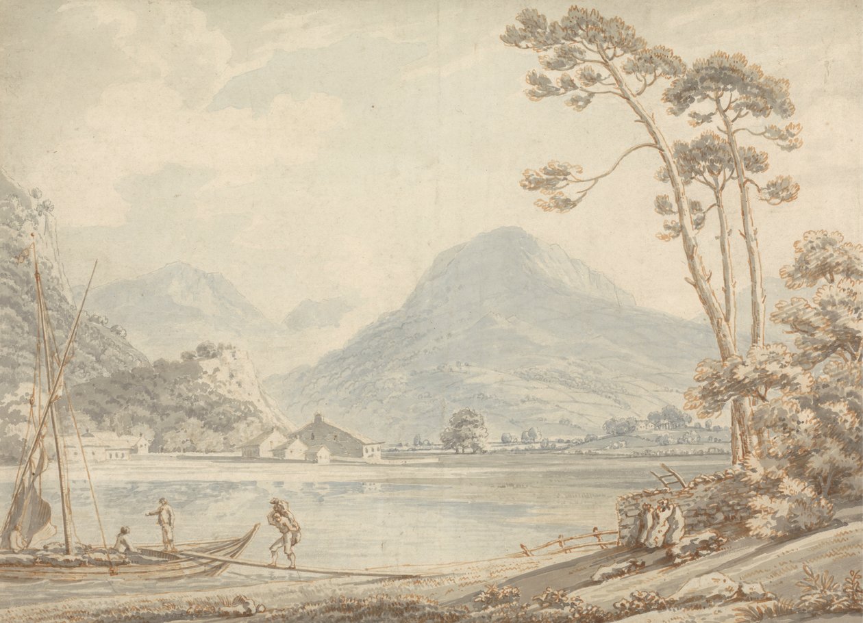 Landschap bij Ambleside door Thomas Sunderland