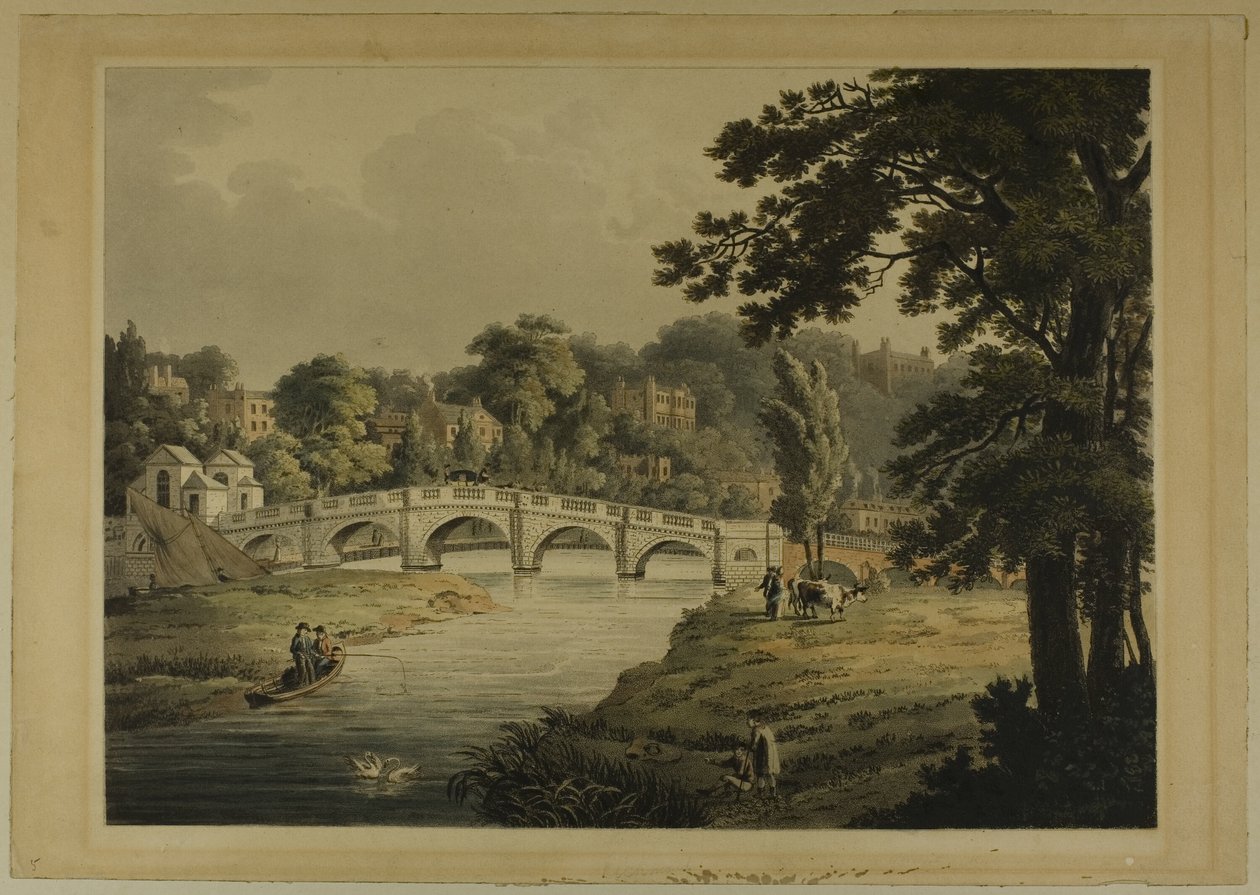 Uitzicht op Richmond vanaf de Brug door Thomas Sutherland