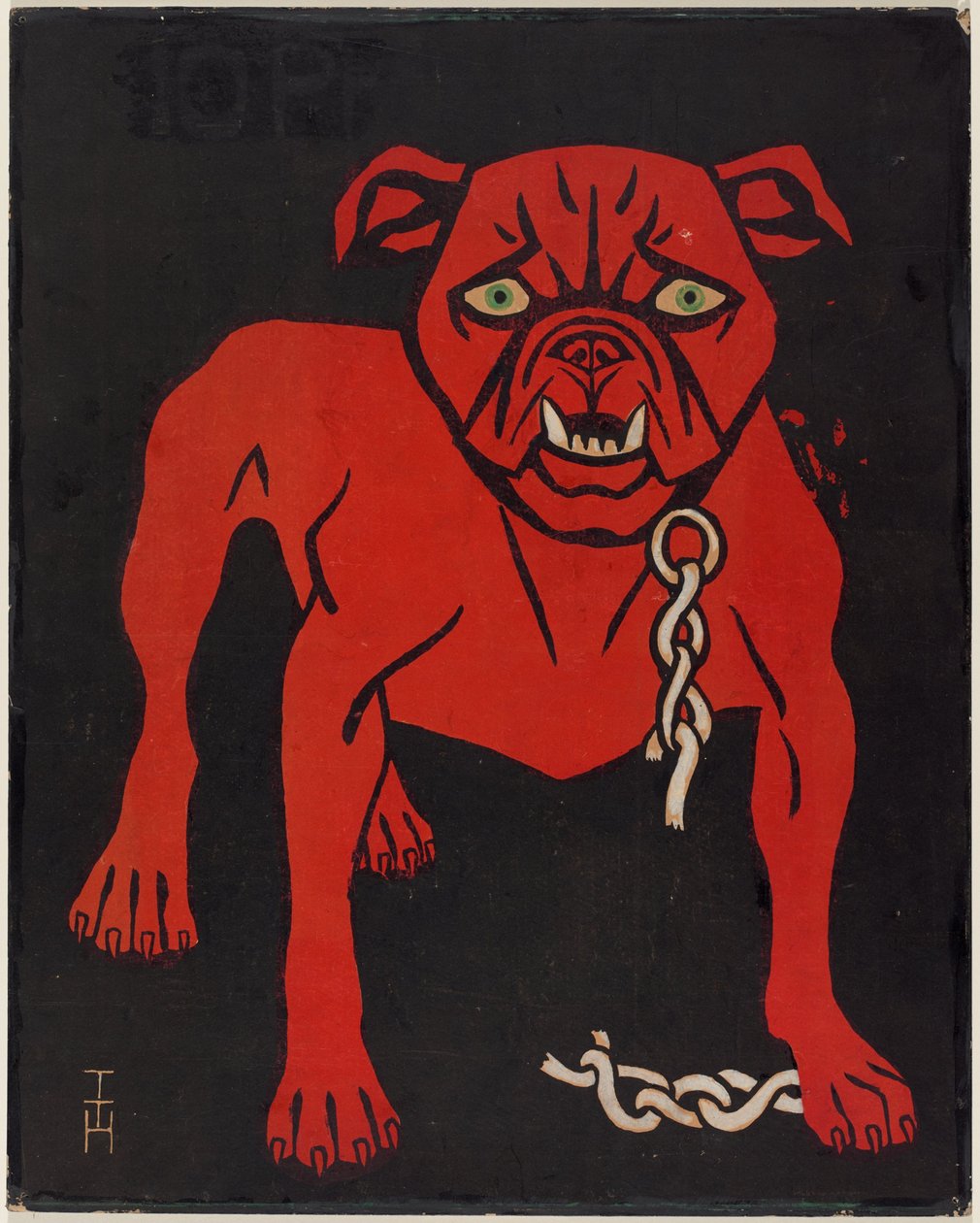 De Simplicissimus-bulldog door Thomas Theodor Heine