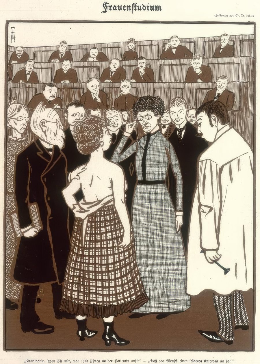 Vrouwenstudie door Thomas Theodor Heine