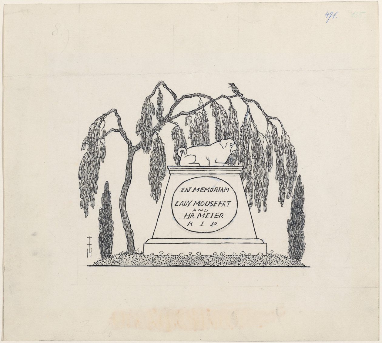 Mopsgraf door Thomas Theodor Heine