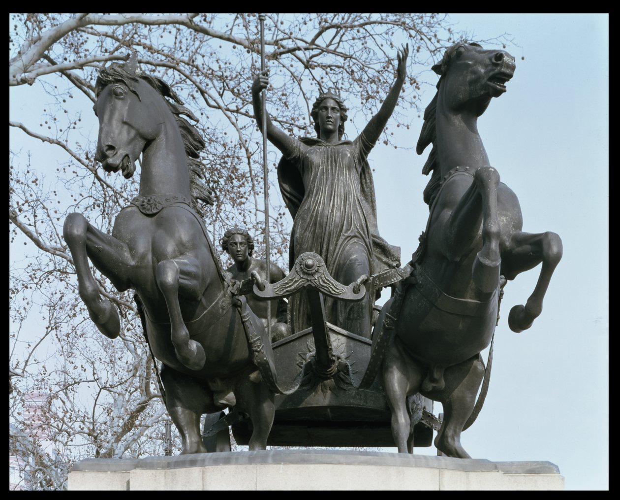 Boadicea, 1850s (brons) door Thomas Thornycroft