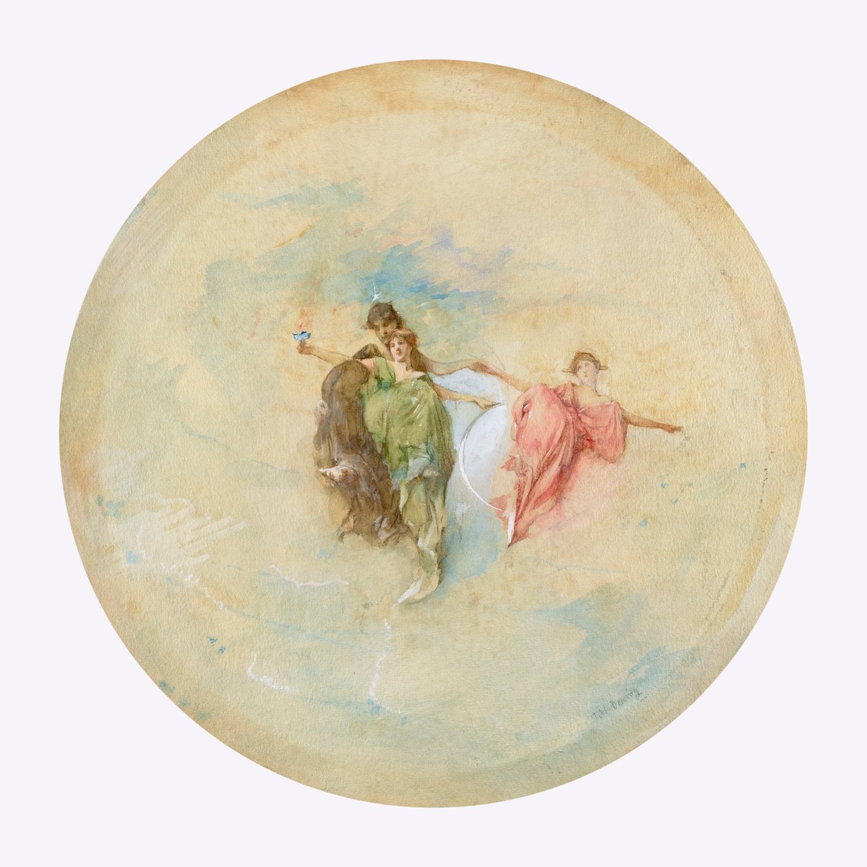 Dageraad door Thomas Wilmer Dewing