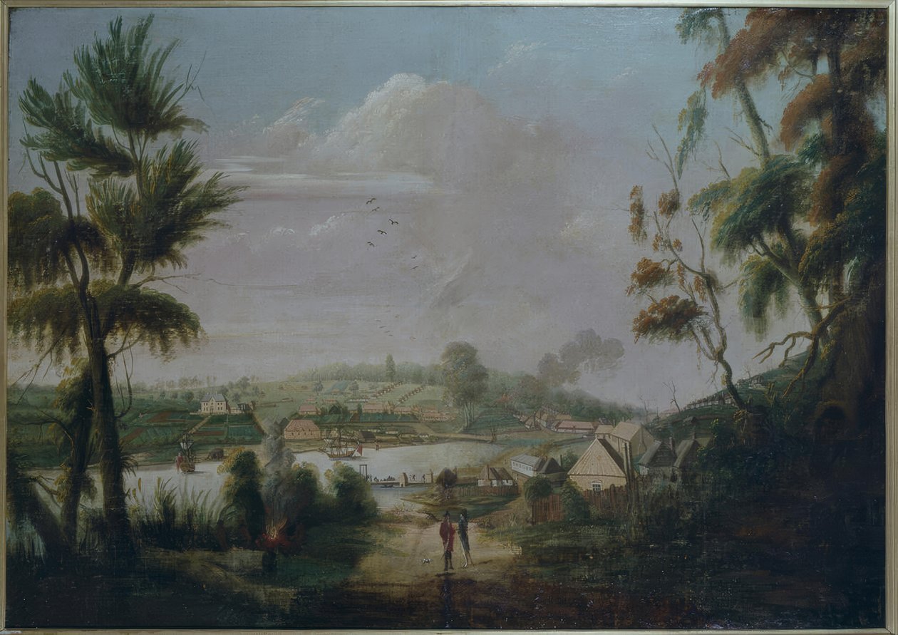 Uitzicht op Sydney Bay door Thomas Watling