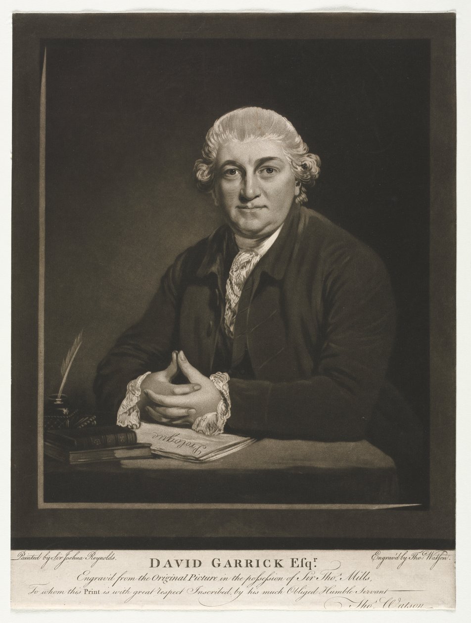 David Garrick door Thomas Watson
