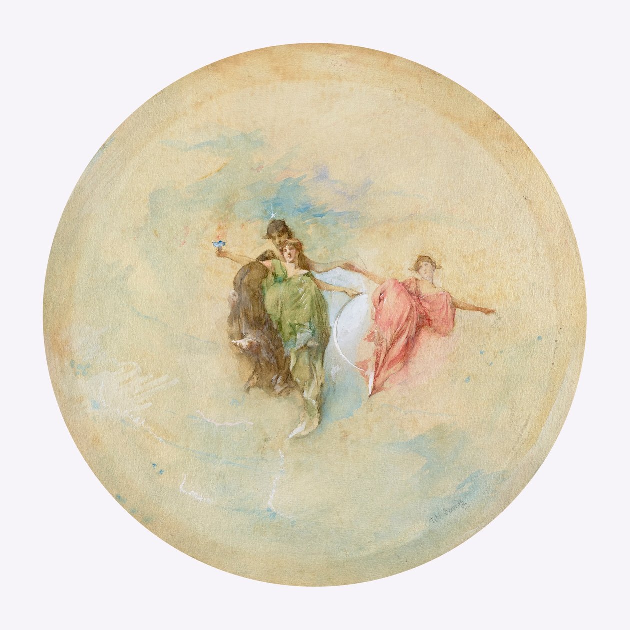 Dawn door Thomas Wilmer Dewing