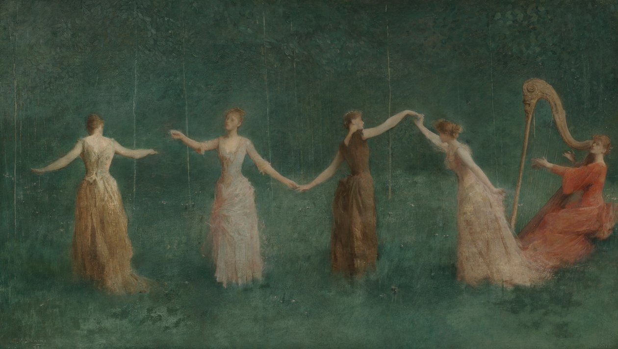Zomer door Thomas Wilmer Dewing