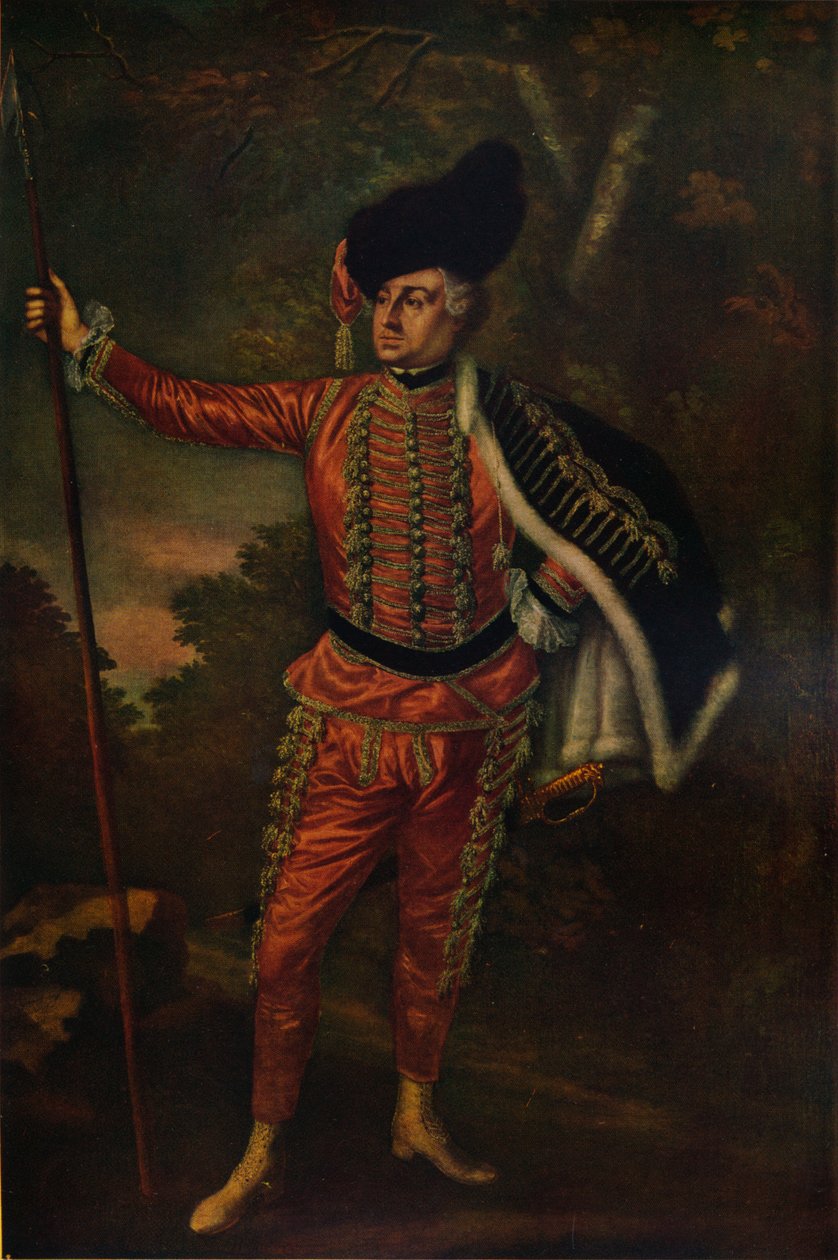 David Garrick als Tancred door Thomas Worlidge