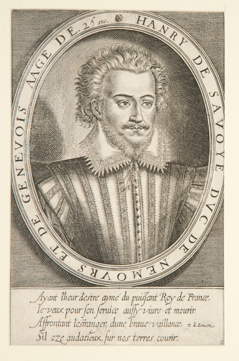 Henri de Savoie, hertog van Nemours door Thomas de Leu