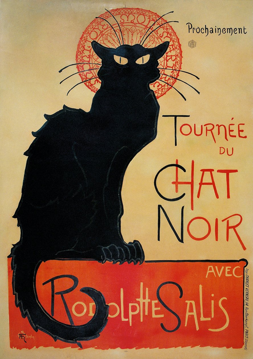 Tournée du Chat Noir door Théophile Alexandre Steinlen