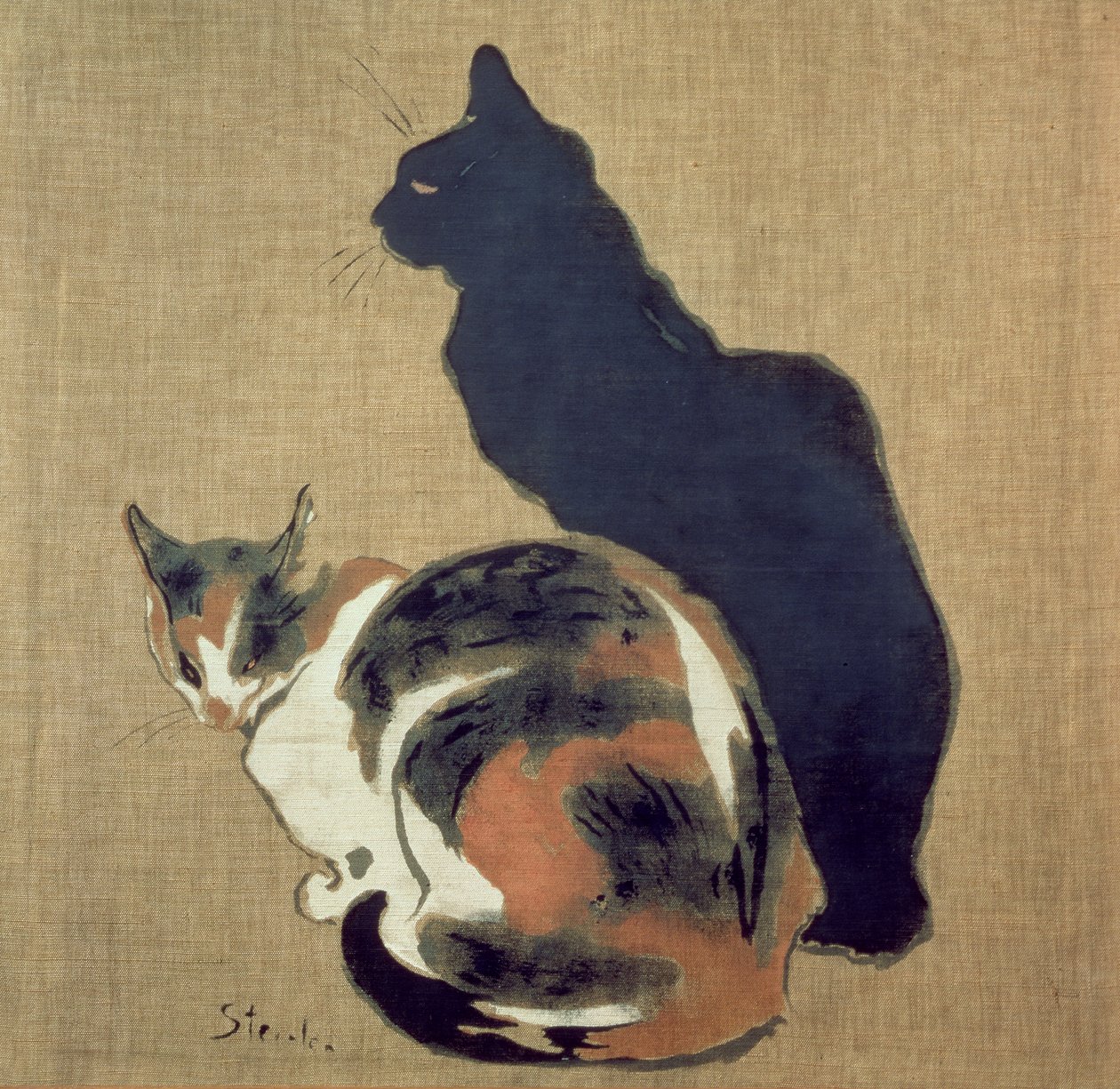 Twee Katten, 1894 door Théophile Alexandre Steinlen