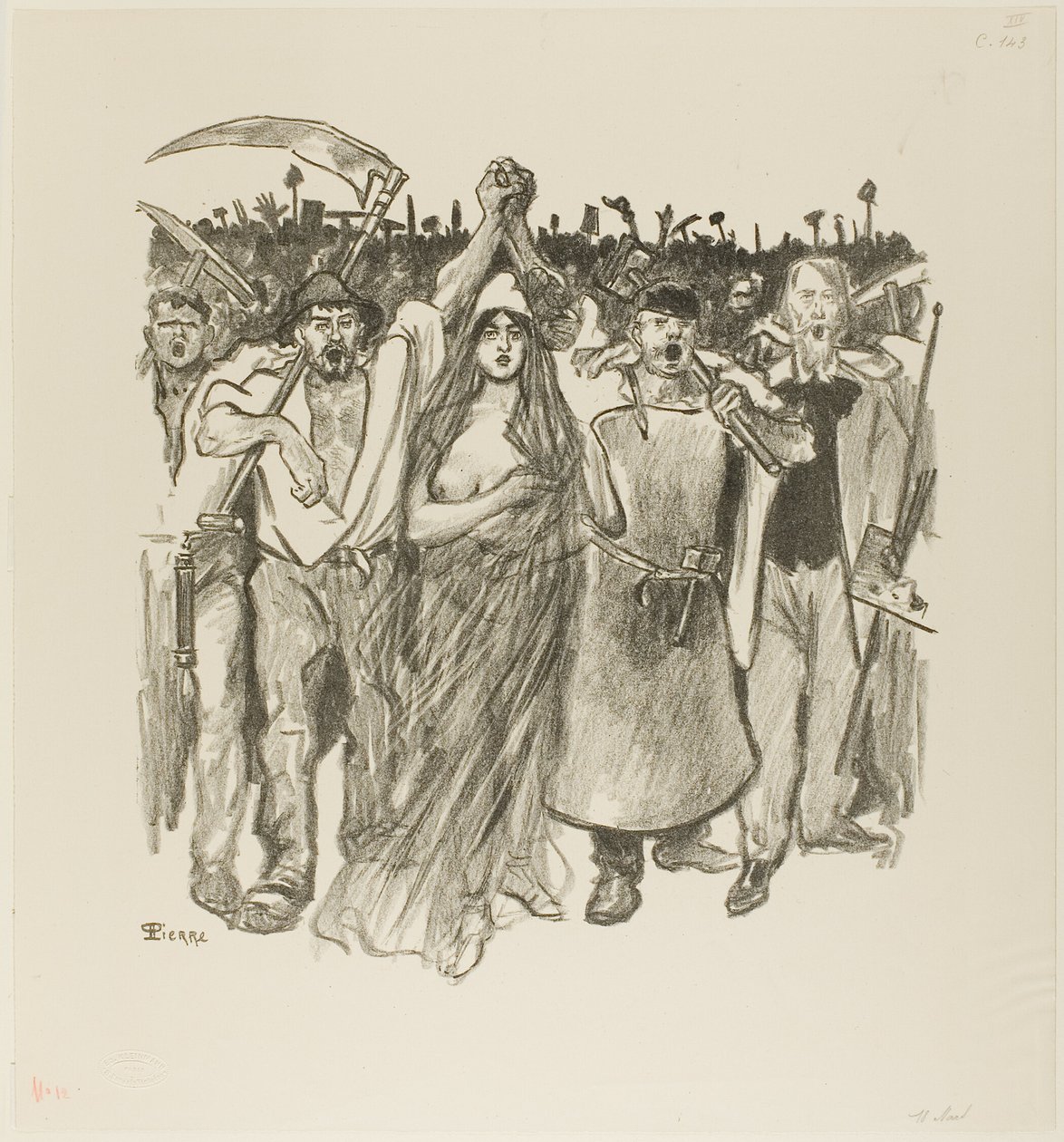 18 maart door Théophile Alexandre Pierre Steinlen
