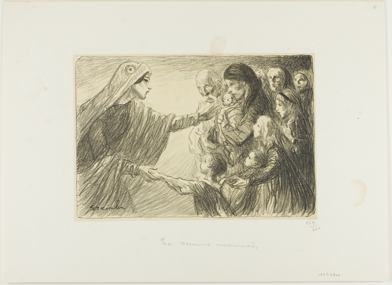 Nationale bijstand door Théophile Alexandre Pierre Steinlen