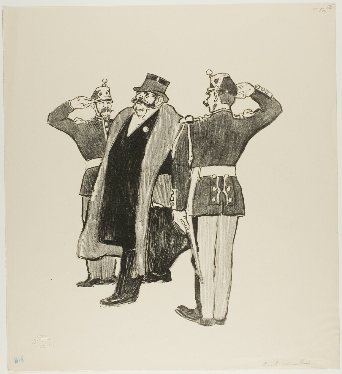 Honderd miljoen door Théophile Alexandre Pierre Steinlen