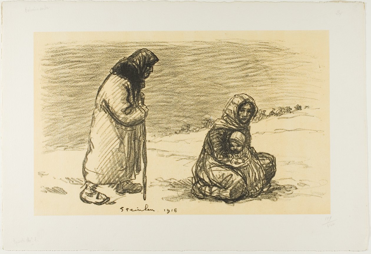 Servische cavalerie, eerste aflevering door Théophile Alexandre Pierre Steinlen
