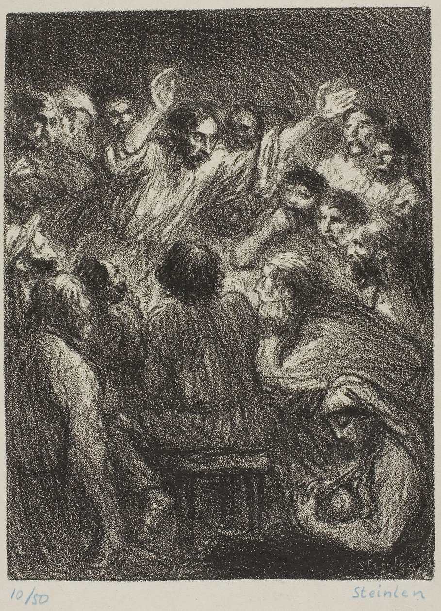 De apostel door Théophile Alexandre Pierre Steinlen