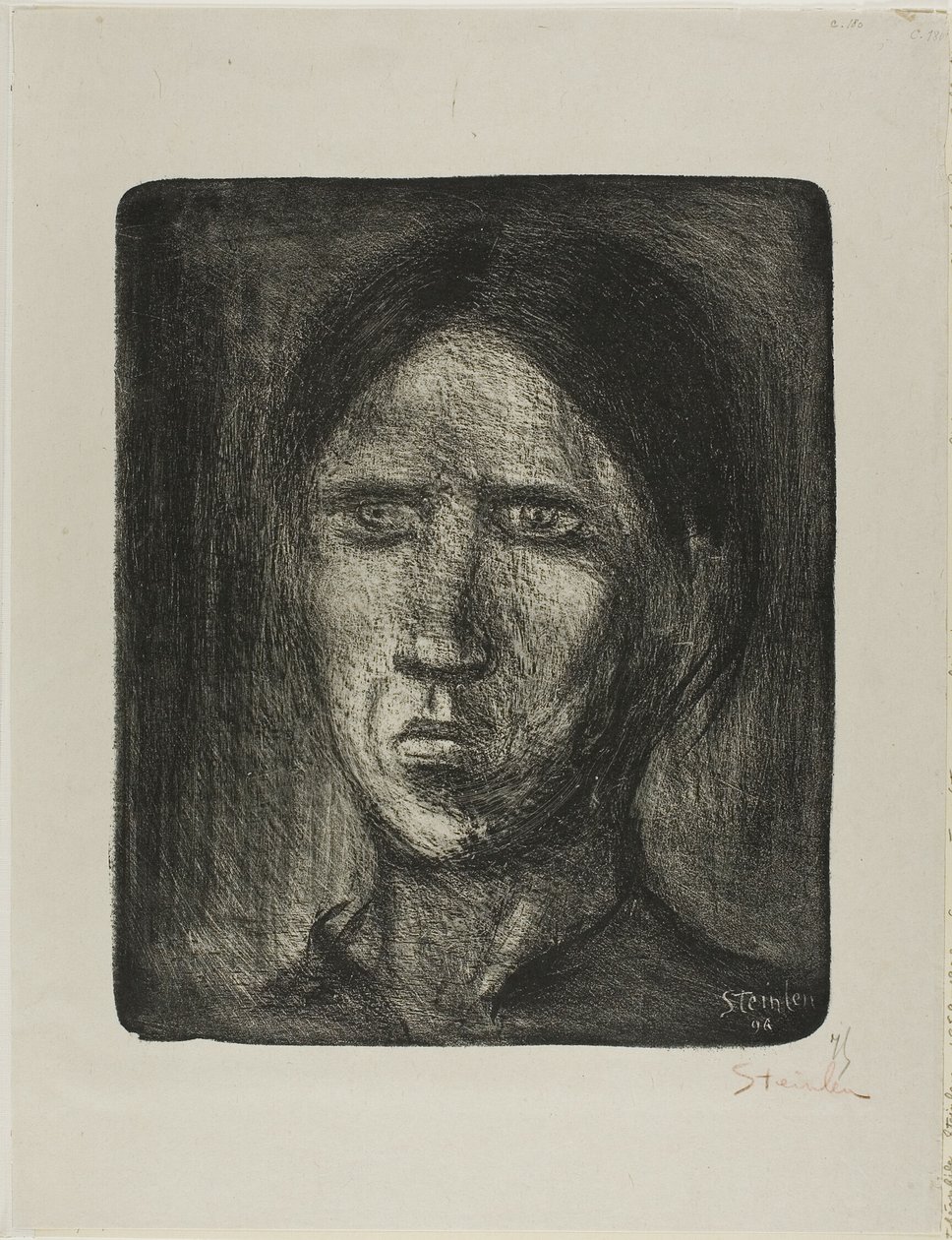 De gewone man door Théophile Alexandre Pierre Steinlen