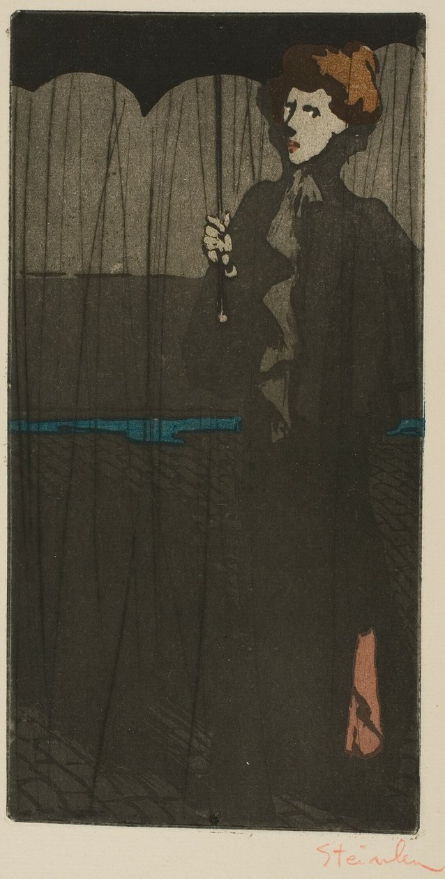 De douche door Théophile Alexandre Pierre Steinlen