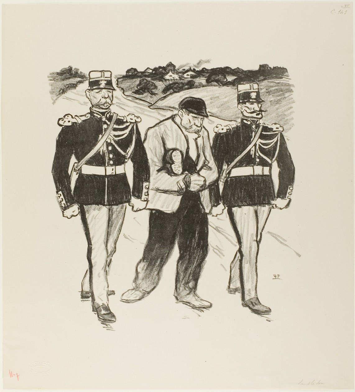 Zonder cent door Théophile Alexandre Pierre Steinlen