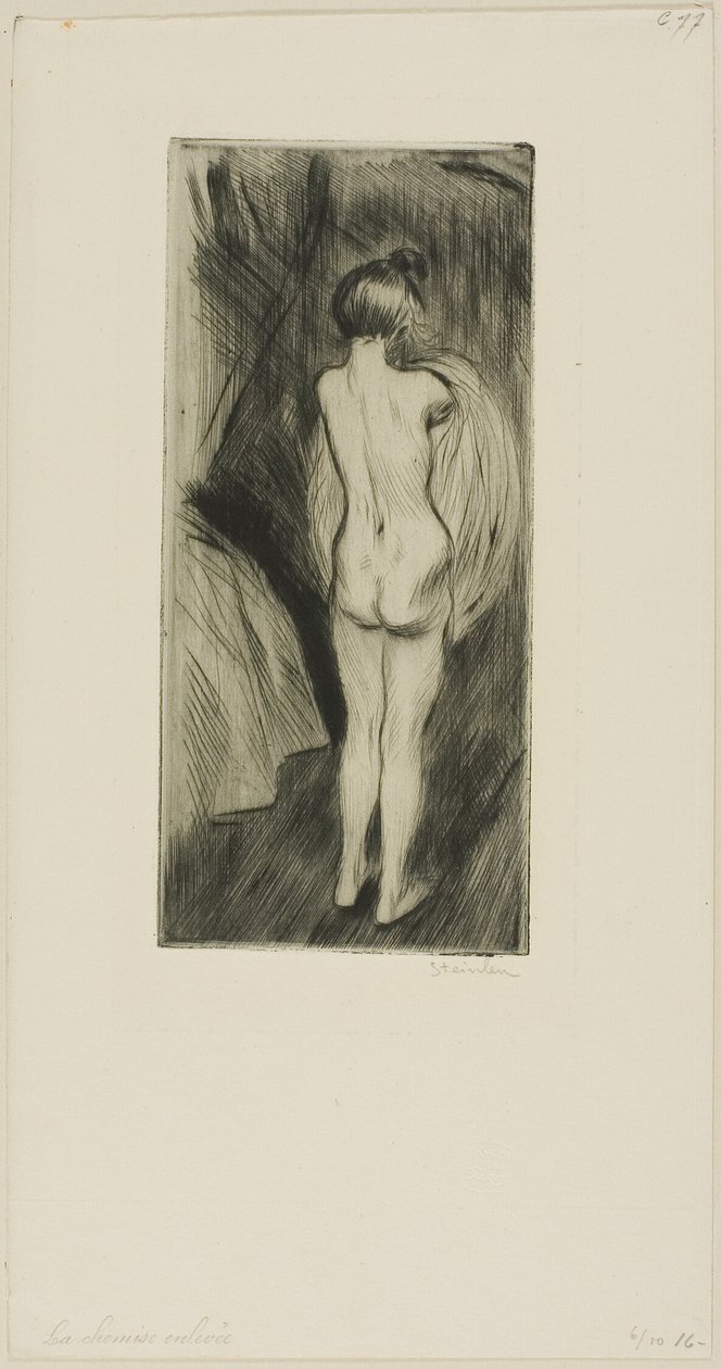 Staande vrouw door Théophile Alexandre Pierre Steinlen