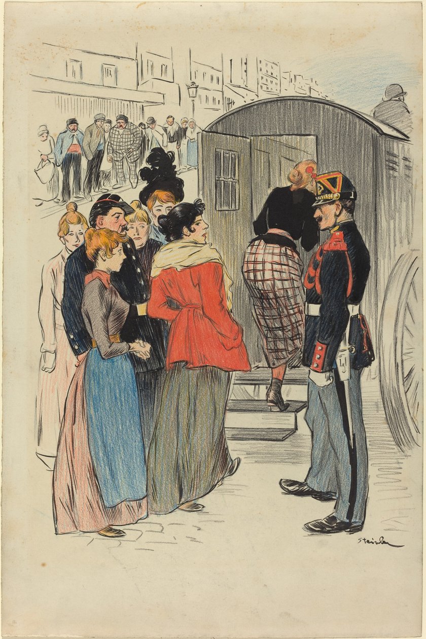 La Rafle door Théophile Alexandre Steinlen