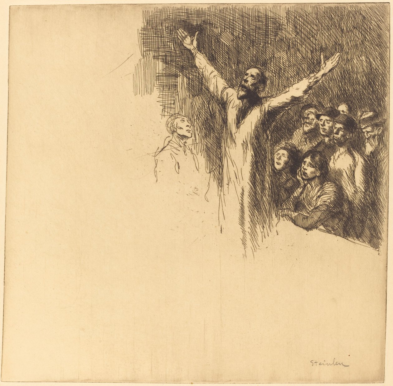 Profeet Le prophète door Théophile Alexandre Steinlen