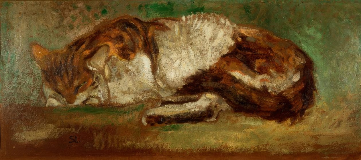 Th. A. Steinlen, slapende kat door Théophile Alexandre Steinlen
