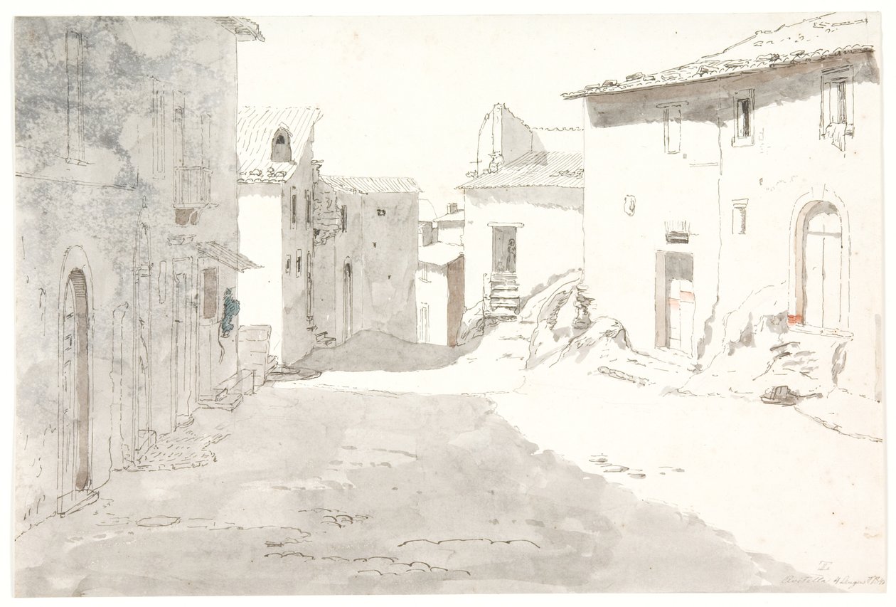 Straatbeeld. Civitella door Thorald Læssøe