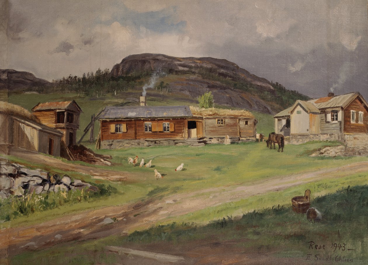 De Rese boerderij, Hemsedal door Thoralv Sundt Ohlsen