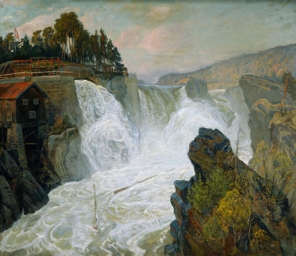 Tinn waterval door Thorolf Holmboe