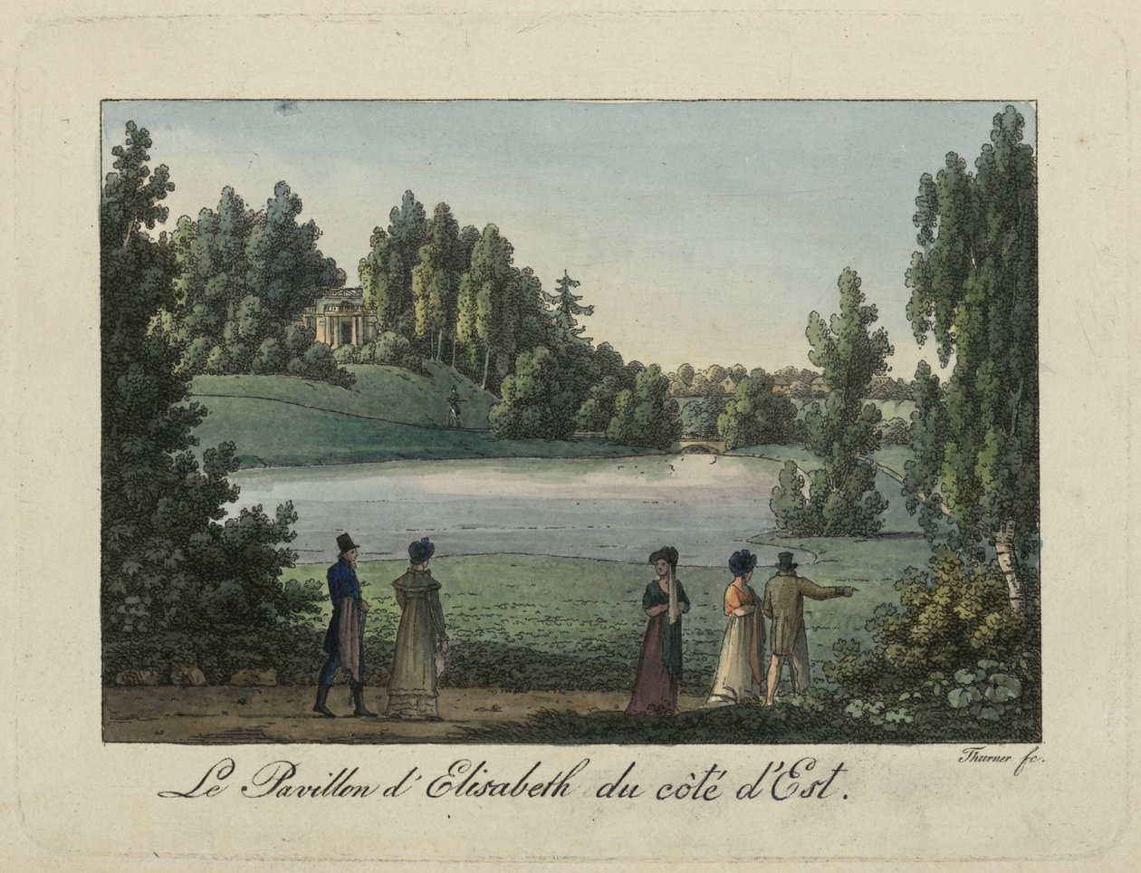 Het Elizabeth Paviljoen in Pavlovsk Park door Thurner
