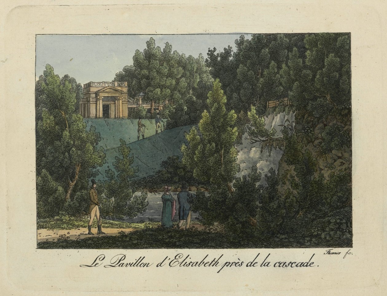 Het Elizabeth Paviljoen in Pavlovsk Park door Thurner