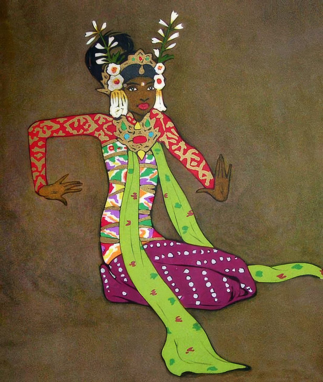 Klassieke Balinese danseres door Thyra Kleen