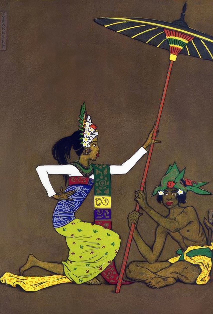 Klassieke Balinese danseres door Thyra Kleen