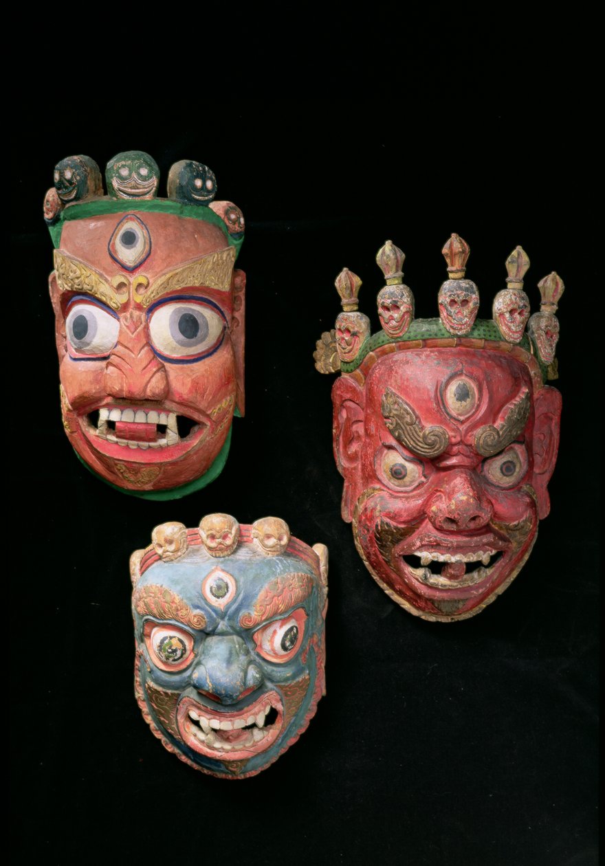 Maskers door Tibetan School