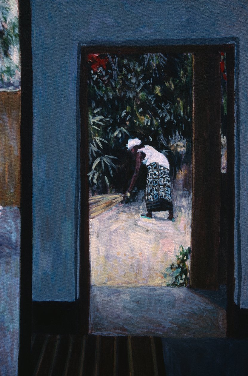 Meisje aan het Vegen III, 2002 door Tilly Willis