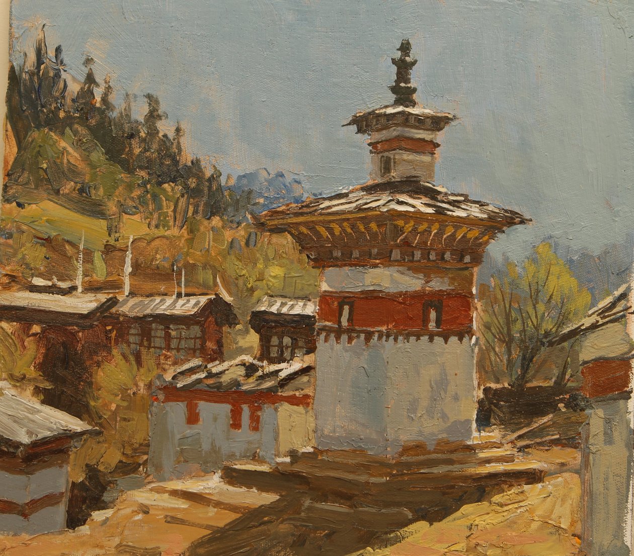 Ogyen Chholing Gebedsmuur door Tim Scott Bolton