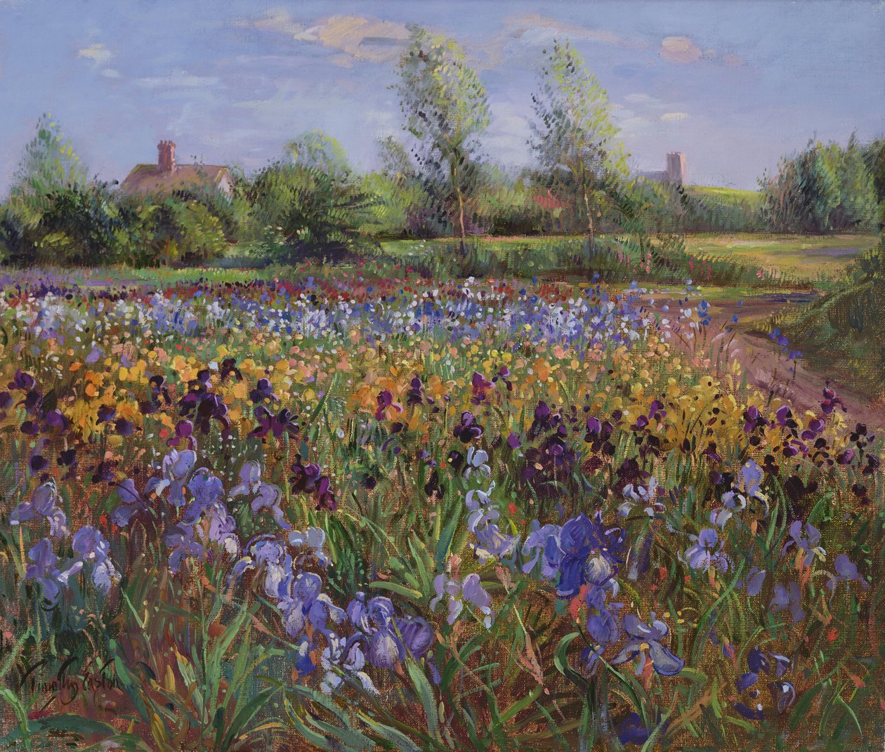 Iris en Burgate Green door Timothy Easton