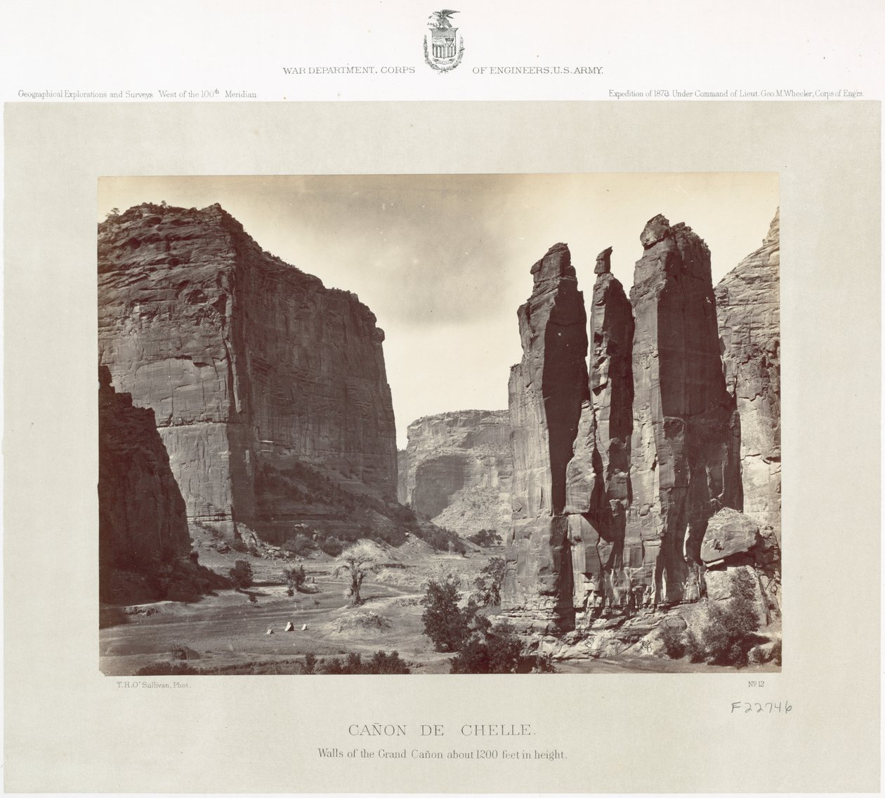 Canyon de Chelly, 1873 door Timothy O