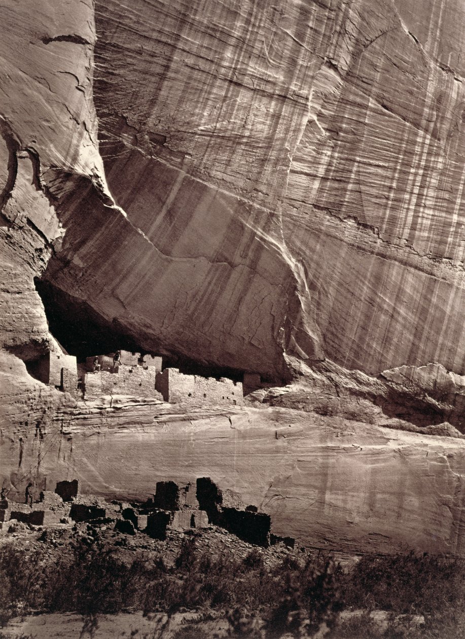 De Oude Ruïnes van de Canyon de Chelle, 1873 door Timothy O
