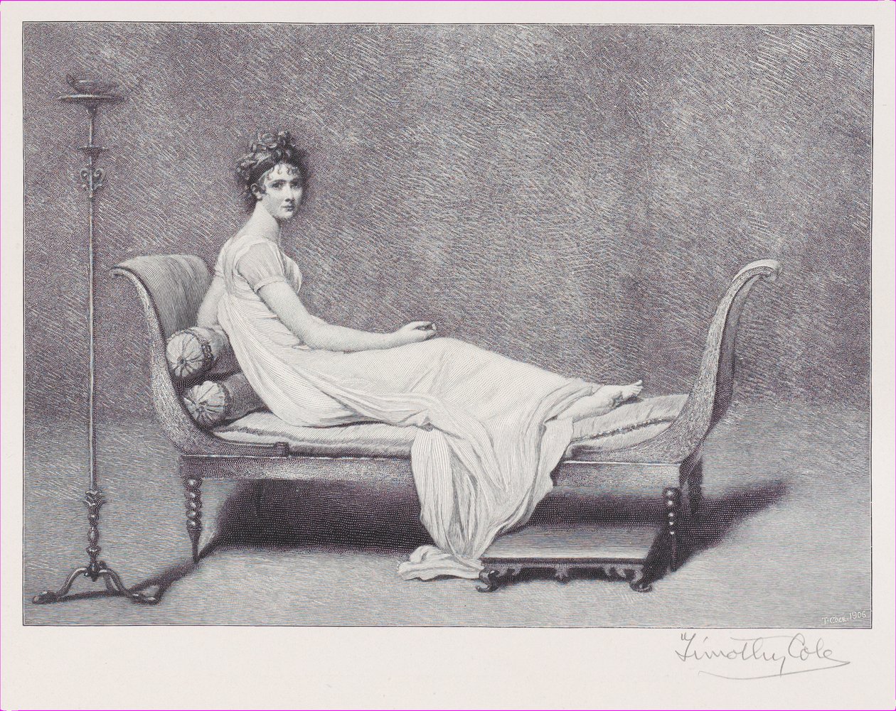 Madame Récamier, 1909 door Timothy Cole
