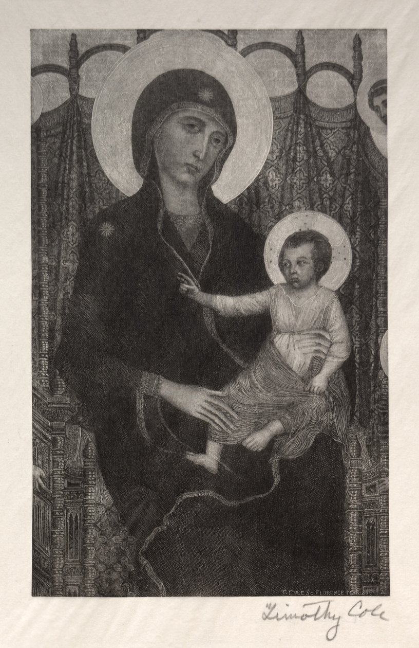 Oude Italiaanse meesters: Madonna en kind, 1885 door Timothy Cole
