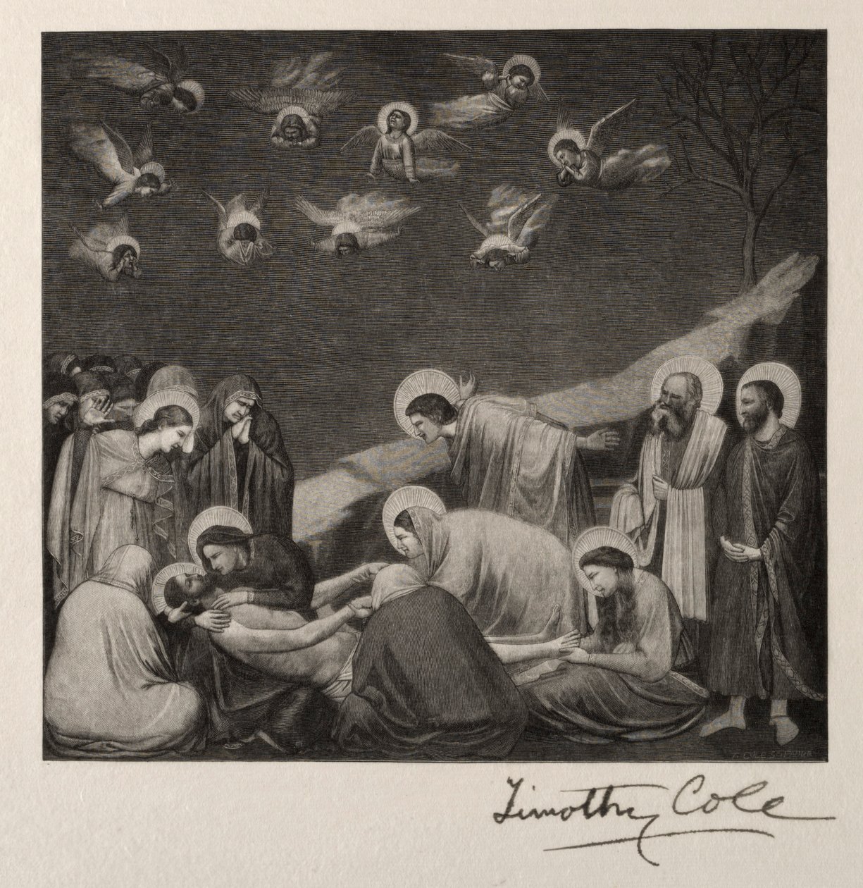 De graflegging door Timothy Cole
