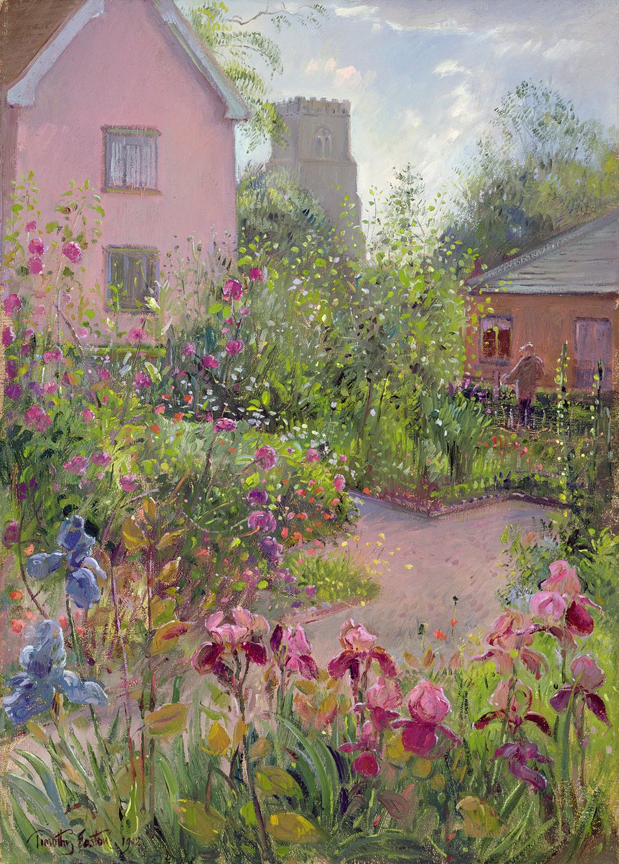 Kruidentuin op de middag door Timothy Easton