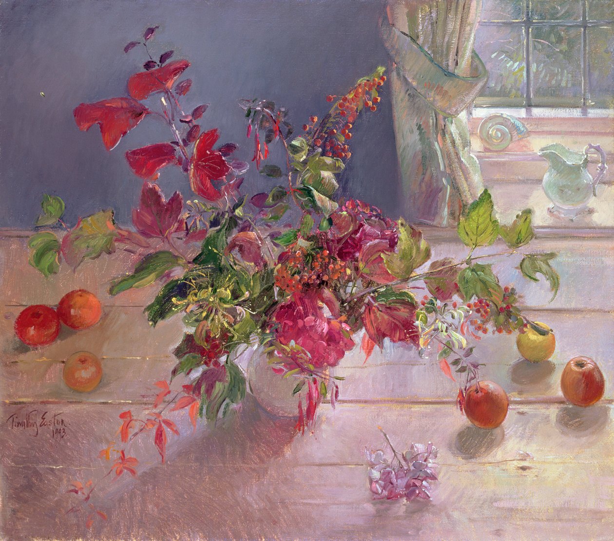 Kamperfoelie en Bessen, 1993 door Timothy Easton